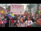 Thousands of Israelis protest in Tel Aviv against war, judicial reform