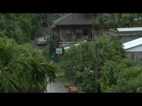 Wind and rain in Myanmar as Cyclone Mocha nears