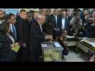 Kemal Kilicdaroglu, Turkey's opposition leader casts his vote