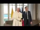 Bilateral talks between Pope Francis and Emmanuel Macron