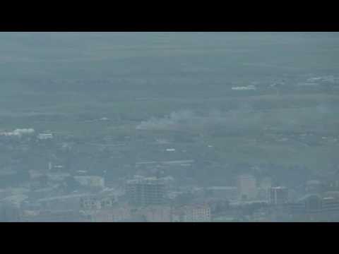 Smoke seen rising from Nagorno-Karabakh's capital of Stepanakert