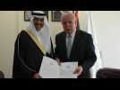 Saudi envoy presents credentials to Palestinian FM in rare West Bank visit
