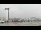 Detroit: images of the picket line of Ford assembly plant auto workers