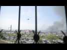 Scene in Tashkent, Uzbekistan, after warehouse explosion kills one