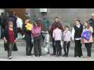 Ethnic Armenian refugees from Nagorno-Karabakh arrive in Goris
