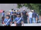 Security outside Milan hospital where former PM Silvio Berlusconi died