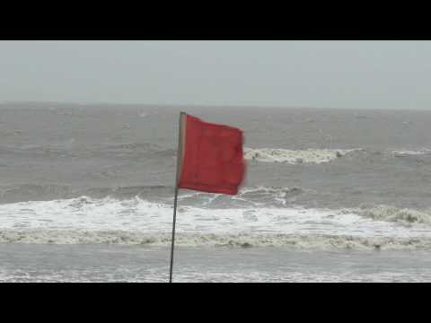 Strong winds in India's Mumbai ahead of Cyclone Biparjoy