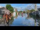 Flooded streets after cyclone leaves 11 dead, 10 missing in southern Brazil