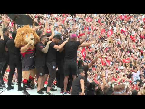 Rugby: Toulouse players return home after Top 14 title