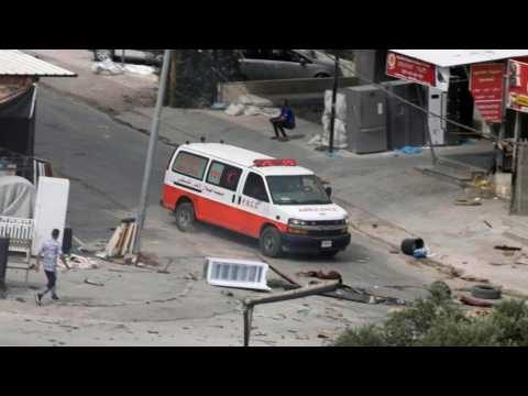 Smoke billows during Israeli raid on West Bank City of Jenin