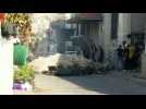 Palestinians throw stones as Israeli army strikes targets in Jenin