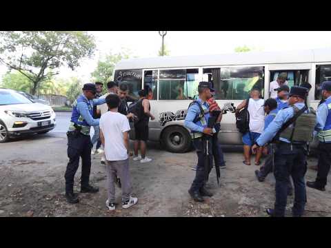 Honduran police carry out control operation after shooting leaves 11 dead