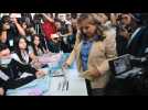 Center-left candidate Sandra Torres casts ballot in Guatemala vote