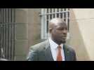 Footballer Benjamin Mendy outside Chester court as he faces retrial over alleged sex offences