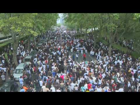 Mother leads rally in memory of French teen killed by police