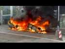 Violence erupts in Paris suburb after march for police shooting victim