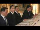Macron receives major South Korean business leaders