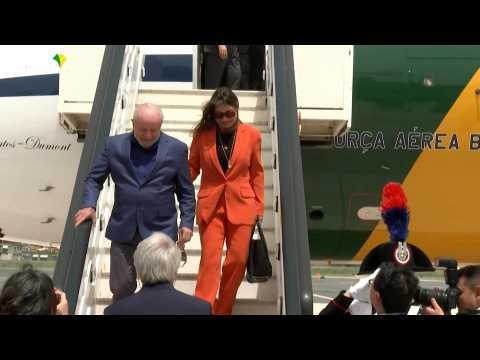Brazil's Lula arrives in Rome for meeting with Pope Francis