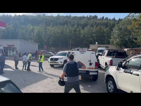 Scene after four shot dead near West Bank settlement