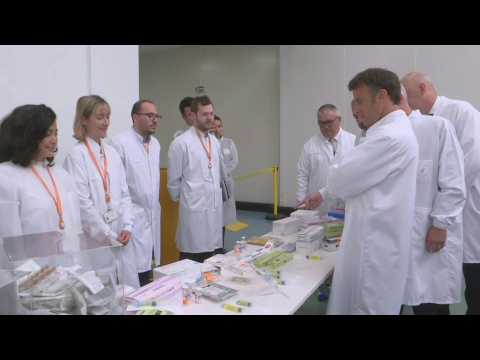 Macron in south-east France for a tour of drug production in France
