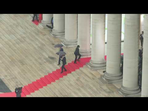 Arrival of the first guests at the Summit for a New Global Financial Pact in Paris