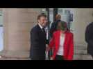 Macron arrives at the Summit for a New Global Financial Pact in Paris