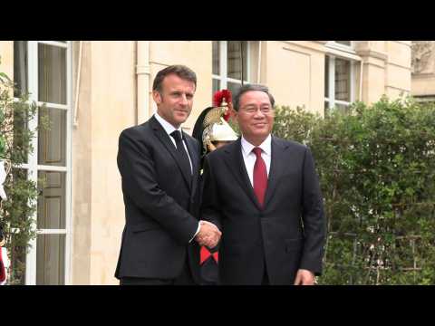 Macron welcomes Chinese Premier Li Qiang at the Elysee Palace