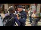 Police push back anti-Macky Sall protesters outside Paris summit