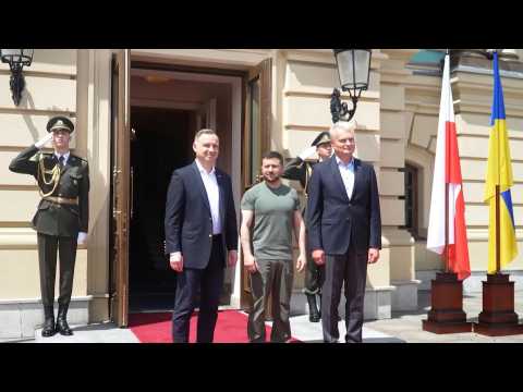 Ukraine's Zelensky meets with Poland's Duda and Lithuania's Nauseda in Kyiv