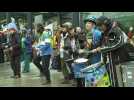 Extinction Rebellion protests outside UK government building