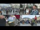 People protest in France one year after Macron's re-election