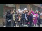 Afghan women protest against foreign recognition of Taliban