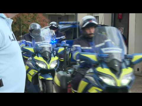 French gendarmes leave station where child killing suspect held