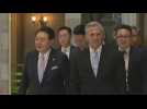 US House speaker welcomes South Korean president in Congress