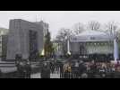 Crowds gather in the Polish capital to mark the 80th anniversary of the Warsaw Ghetto Uprising