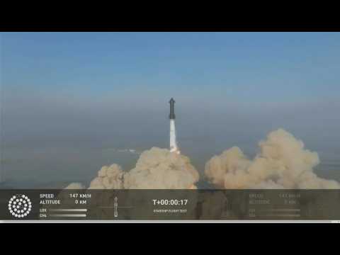 SpaceX’s Starship blasts off on first test flight