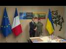 France's Macron and Ukraine's Zelensky arrive for a bilateral meeting at NATO Summit