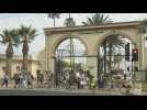 Actors and writers picket outside Paramount Pictures as strike continues