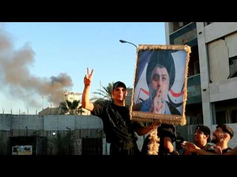 Iraqis celebrate after torching of Sweden's embassy in Baghdad
