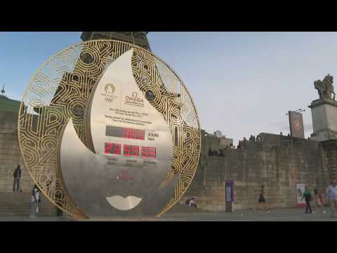Olympic countdown clock marks one year to Paris 2024