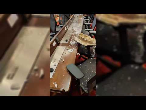 Images of Colombia's damaged congress after strong quake rattles capital