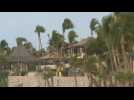 Strong winds in Baja California as Hurricane Hilary approaches Mexico