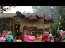 Women burn down house of accused from India naked women video
