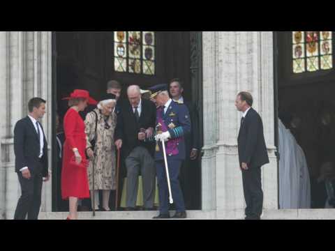 First appearance of Albert II, former King of the Belgians, after his hospitalisation