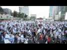 Israelis in Tel Aviv rally against judicial reforms ahead of Knesset vote