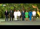 South America leaders pose for photo during Amazon summit in Belem