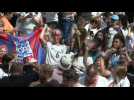 England fans celebrate beating Australia in Women's World Cup semi-final