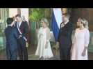 Sworn-in Paraguay president Santiago Pena greets Taiwan VP in Asuncion