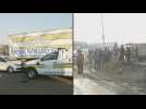 Scenes at South African slum where 16 died in gas leak