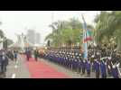 DR Congo: Ramaphosa welcomed by Tshisekedi at the Presidential Palace in Kinshasa